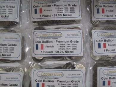 Premium .999 French Nickel (1 Pound Bag)