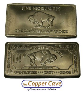 CMC 1/4 Troy Ounce Niobium Bar - Buffalo