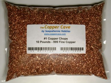 .999 Copper Chops - Fine - 10 Pound Bag