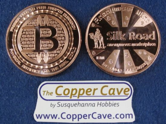 Anonymous Mint 1 Oz Copper Round - Silk Road