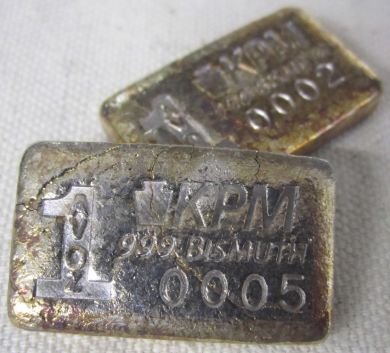 Keystone Precious Metals 1 Oz Poured Bismuth Bar