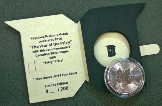 KPM 2016 "Privy" Privy Maple Leaf 1 Oz Silver Coin